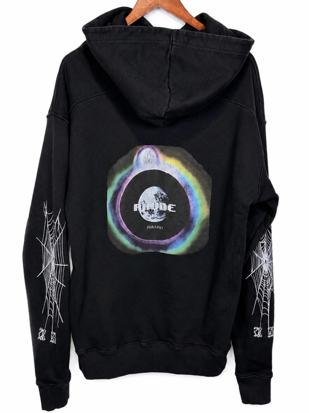 Rhude Paraiso Sweatshirt Hoodie Size Small Men’s Black Heavyweight Made In USA